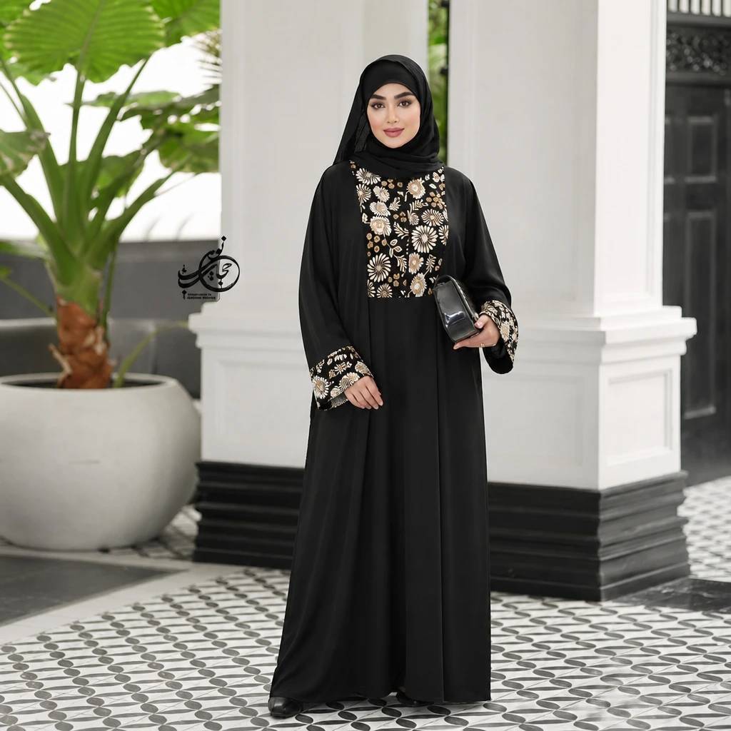 عبا مزونی یقه زیپ دار زرین