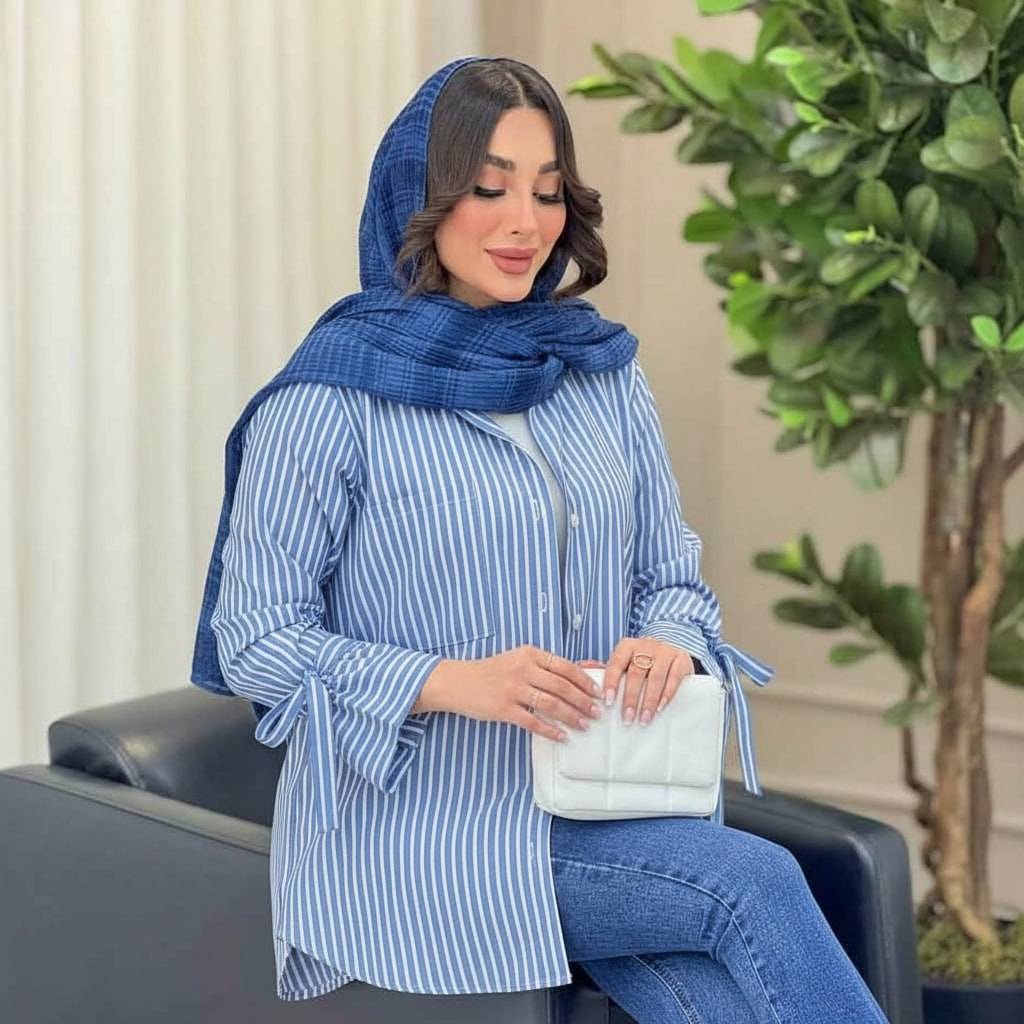 شومیز راه راه نخی  شیما
