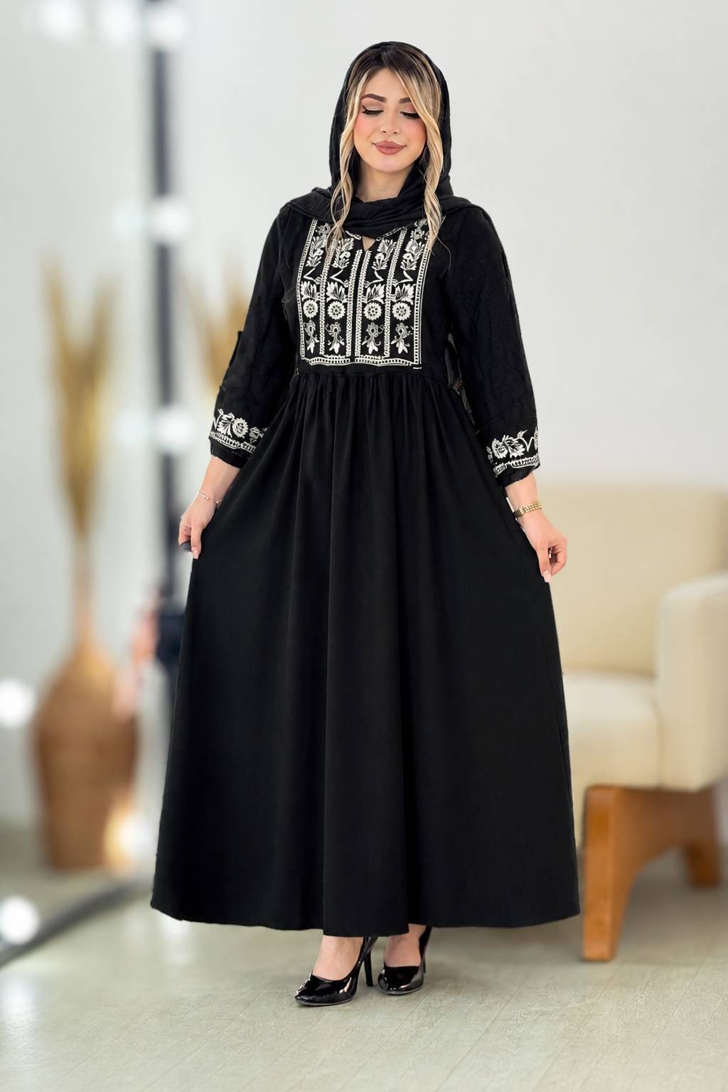 پیراهن نخی گندم