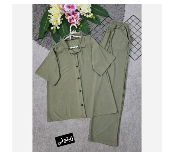 ست مردانه جنس بیسکویتی کاوه کرم رنگ