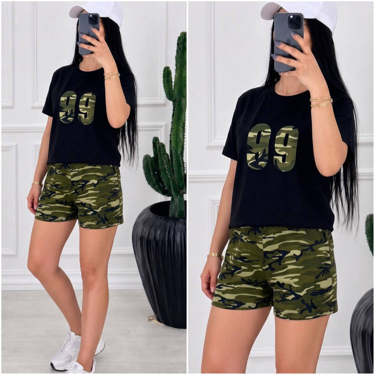 تیشرت شلوارک اسپان کشی 99