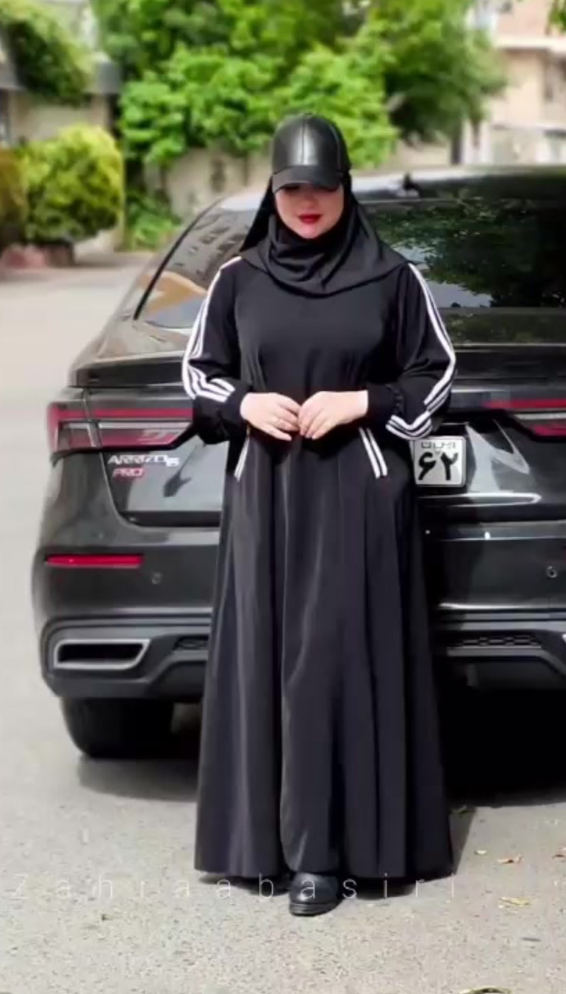 مانتو عبایی اسپورت جنس الیزه