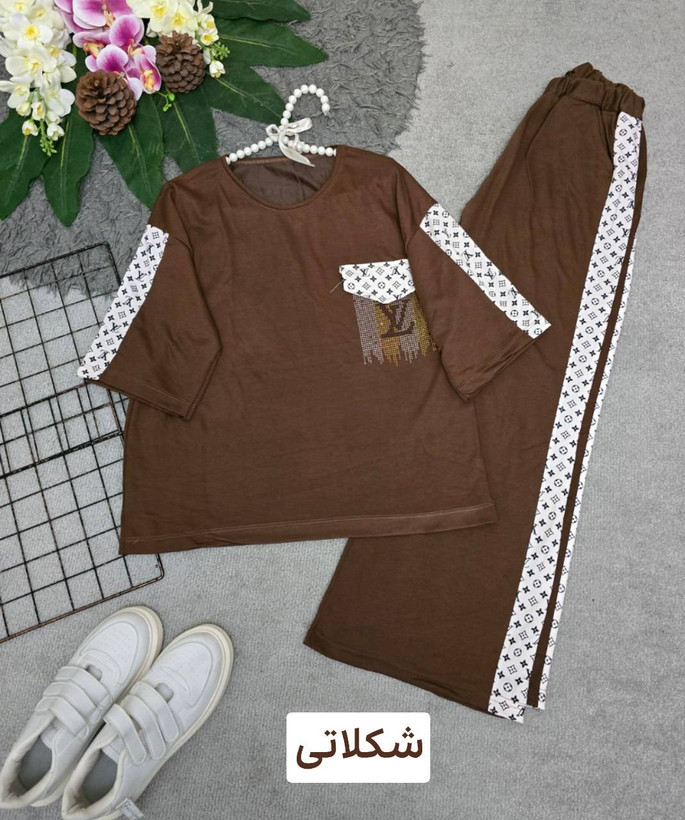 ست الوین نگینی جنس پنبه