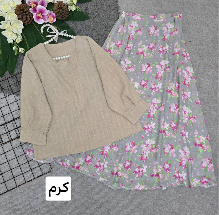 شومیز دامن گلدار