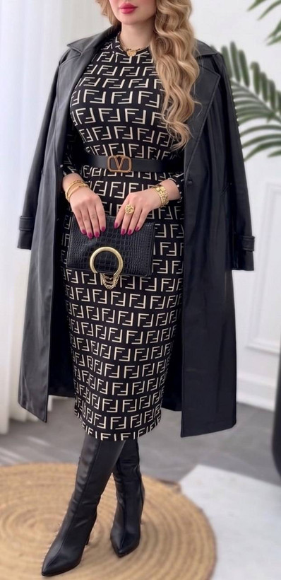 پیراهن مخمل فندوقی