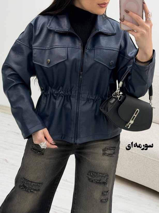 کت چرم کمر گت